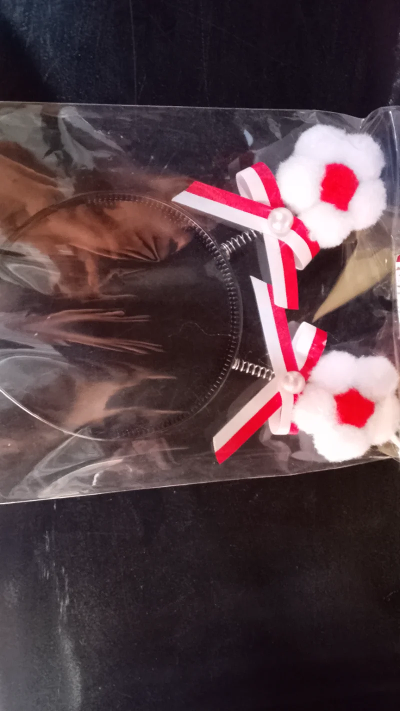Bando Merah Putih PomPom Bunga Kawat