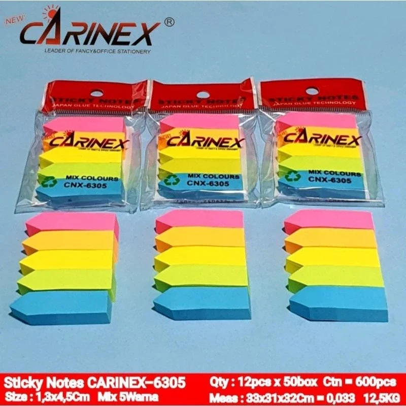 CARINEX Sticky Note Mix Colours CNX-6305