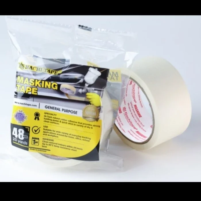 NACHI TAPE MASKING TAPE | LAKBAN KERTAS | SELOTIP KERTAS 48mm